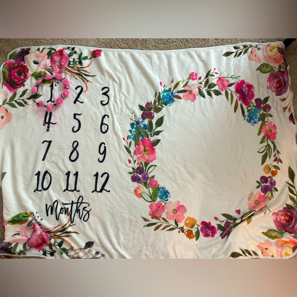 Baby blanket month by month